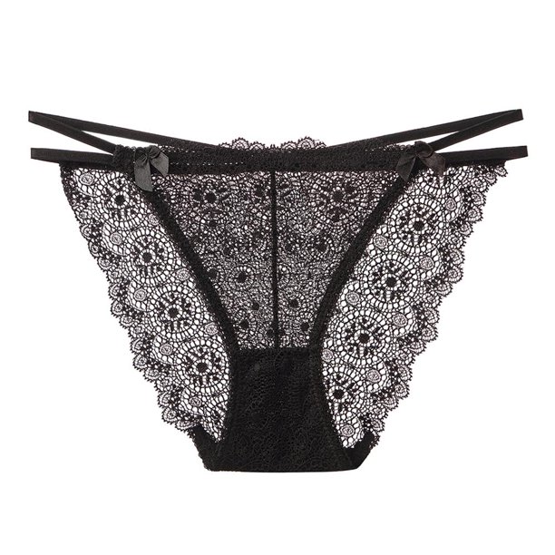 Calzoncillos De Lencería De Encaje De Cintura Baja Para Mujer Sexy Ropa Interior Tallas Grandes (Negro Xxl Tmvgtek Mujer