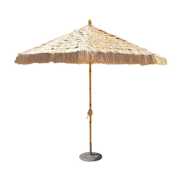 Galtech Sunbrella 9-ft. Aluminum Bamboo Patio Umbrella ... on {keyword}