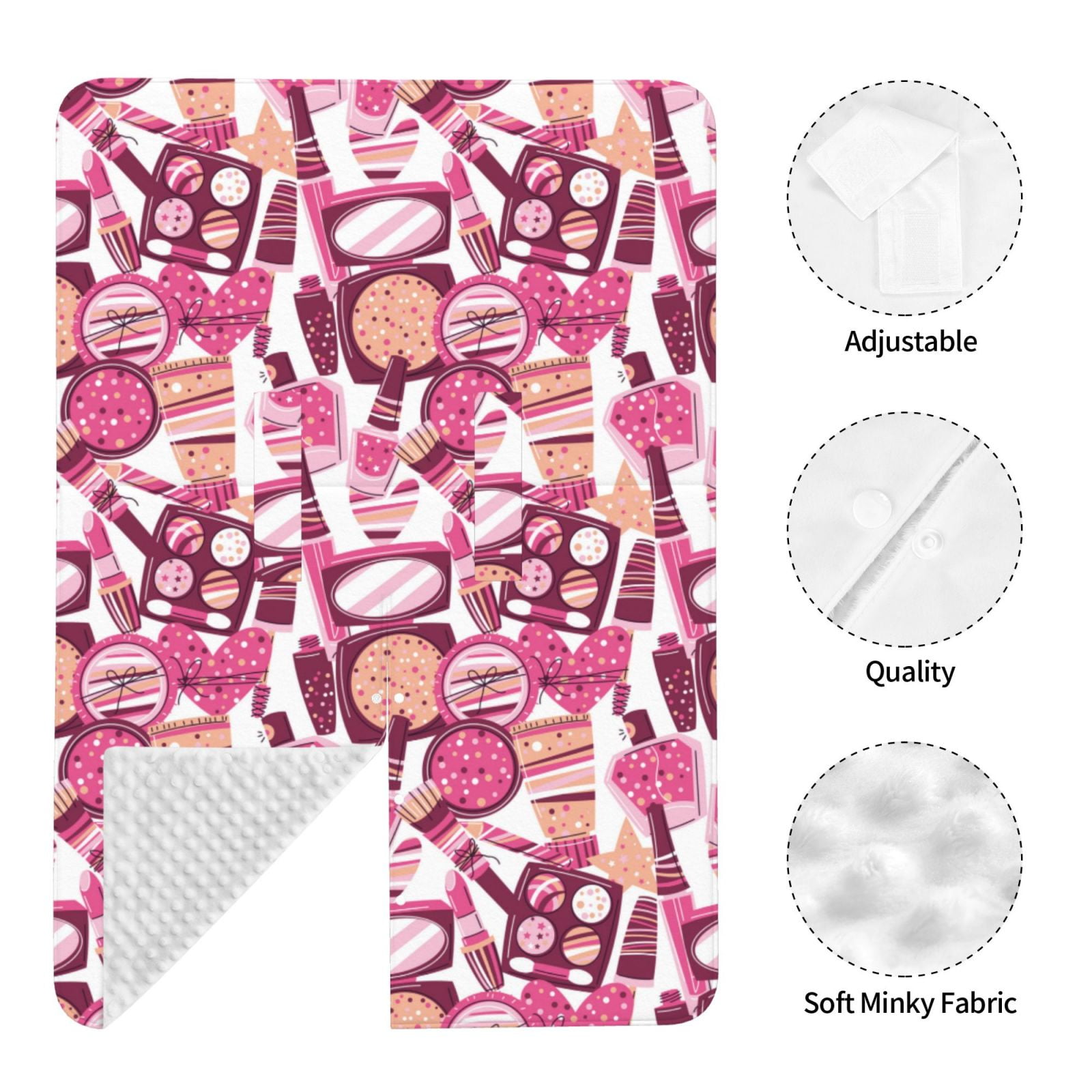Naloa Cute Girl Baby Car Seat Cover, Breathable Baby Carrier Cover, Multiuse Baby Carrier Cover & Nursing Breastfeeding Cover