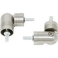 thumbnail image 2 of MERIVILLE Hinged Elbow Connector - Designed for Bay Window Curtain Rods or Corner Drapery Rods up to 1-inch Diameter, 2 Pcs (Satin Nickel), 2 of 2