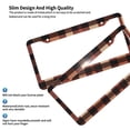 thumbnail image 5 of A Pair Of License Plate Frame Sunscreen Corrosion Resistant Rust 12.3×6.3in With Accessories Suitable For Any Car Rosybrown Buffalo Plaid Check Tartan Scotland_2, 5 of 8