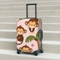 thumbnail image 2 of Lsque Monkeys Swinging from Palms Printed Luggage Cover, Travel Luggage Protector,Scratch and Dirt Resistant, Fits 18-32 Inch Luggage - Large, 2 of 9