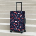 thumbnail image 6 of Susaid Winter Skiing Snowflakes Print Elastic Washable Suitcase Cover with Hidden Zipper, Fits 18-32 Inch Luggage for Protection During Travel-Large, 6 of 7