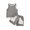 Gray, variant on Vedolay Shorts Tracksuit For Girl Girl Plaid Outfits Ruffled Sleeve Crop Top Shirts+ Short Clothes Set,Gray 0-6 Months