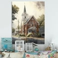 thumbnail image 2 of Designart Church In Country Town III Canvas Wall Art, 2 of 5