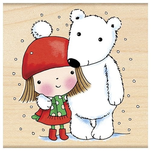 Penny Black 4279H Polar Mimi Wood Mounted Rubber Stamp