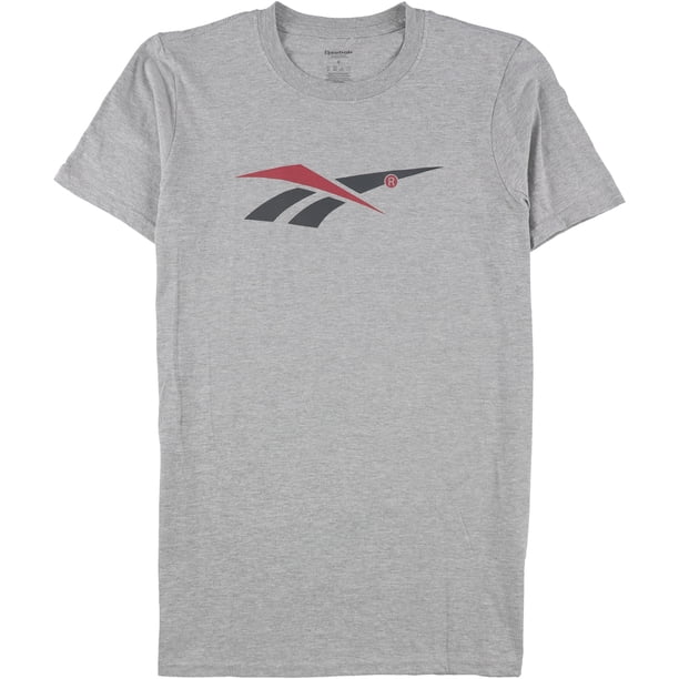 Reebok Logo Graphic playera para hombre, gris, pequeño Reebok Camiseta gráfica