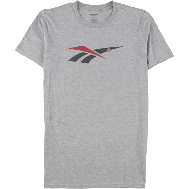 Reebok Logo Graphic playera para hombre, gris, pequeño Reebok Camiseta gráfica
