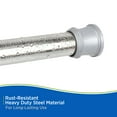 thumbnail image 6 of Kenney® Twist & Fit™ No Tools Rust-Resistant Painted Steel Straight Tension Shower Curtain Rod, 42-72", Chrome, 6 of 10