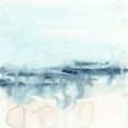 thumbnail image 2 of Vess, June Erica 26x26 White Modern Wood Framed Museum Art Print Titled - Marshline Impression II, 2 of 4