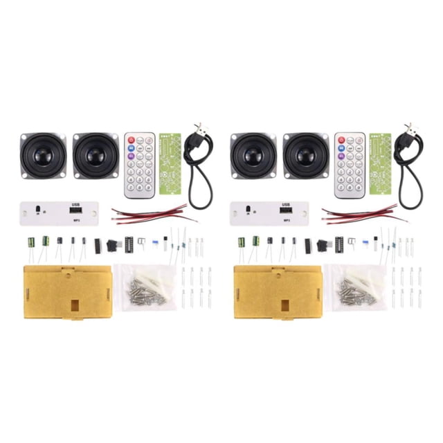 Billuyoard DIY Bluetooth Speaker Kit Stereo Sound Welding Kit Solder Assembly Practice Tipo 1 2Conjunto