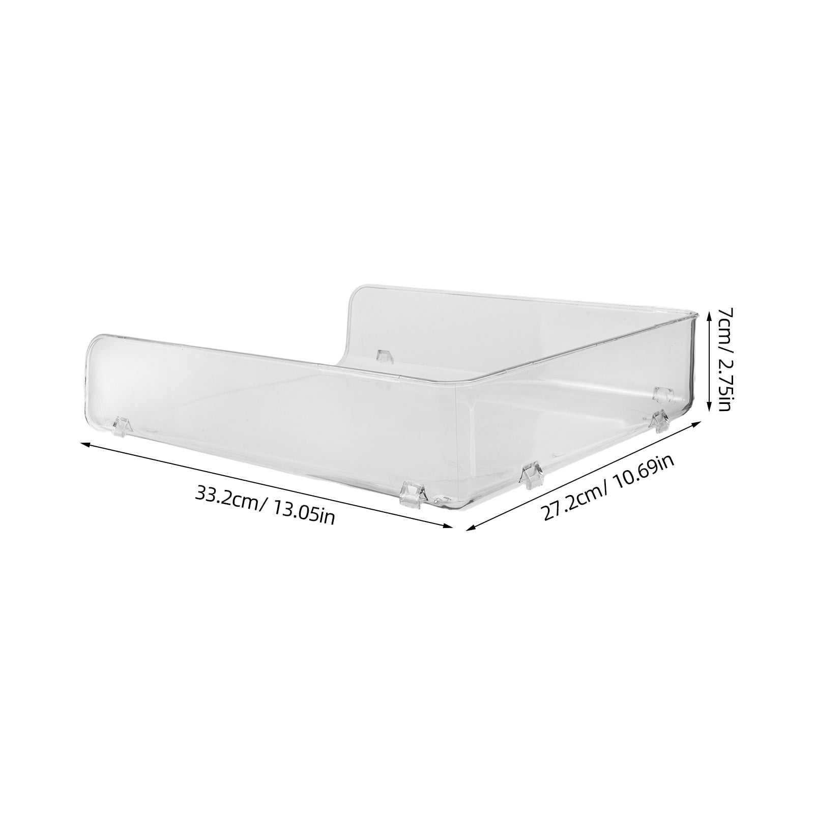 HONMEET Clear Plastic Refrigerator Shelves for Efficient Kitchen Storage and Organization, and Easy to Clean