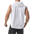 thumbnail image 2 of Sudadera Deportiva Para Hombre Camisetas Sin Mangas Sin Mangas Entrenamiento Gimnasio Culturismo Músculo Camiseta De Secado Rápido - Blanco, 2 of 7