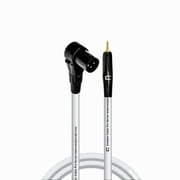 Coluber Cable Right Angle Male XLR - 3.5 TS Male 3-Pin Microphone Connector