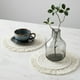 thumbnail image 5 of Ilios Innova | Paquete de 4 manteles estilo boho macramé de algodón, manteles decorativos versátiles para múltiples espacios, 25 y 35 cm de diámetro., 5 of 9