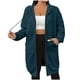 thumbnail image 2 of HongQid Women's Zip Up Hoodies Long Sleeve Long Tunic Sweatshirts Oversized Casual Waffle Fall Jacket Coat with Pocket, 2 of 8