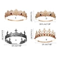 thumbnail image 3 of ROZYARD King Crown Headband King Crown Costume Tiaras Crown Headgear, 3 of 18