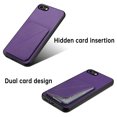 thumbnail image 3 of Nalacover Case Compatible with iPhone 7 / 8 / SE 2020 / SE 2022, Wallet Case with Hidden Card Holder, withKickstand Card Slots Classic PU Cowhide Leather Cover for Men Women Girls,Purple, 3 of 10
