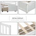 thumbnail image 3 of Bellemave Twin Bed Frame with 2 Storage Drawers, Wood Platform Beds with Headboard, Modern Storage Bed for Bedroom(White), 3 of 8
