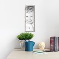thumbnail image 4 of ArtToFrames 9" x 26" Bright Silver Picture Frame, 9x26 inch Silver Wood Poster Frame (WOM-4752), 4 of 8