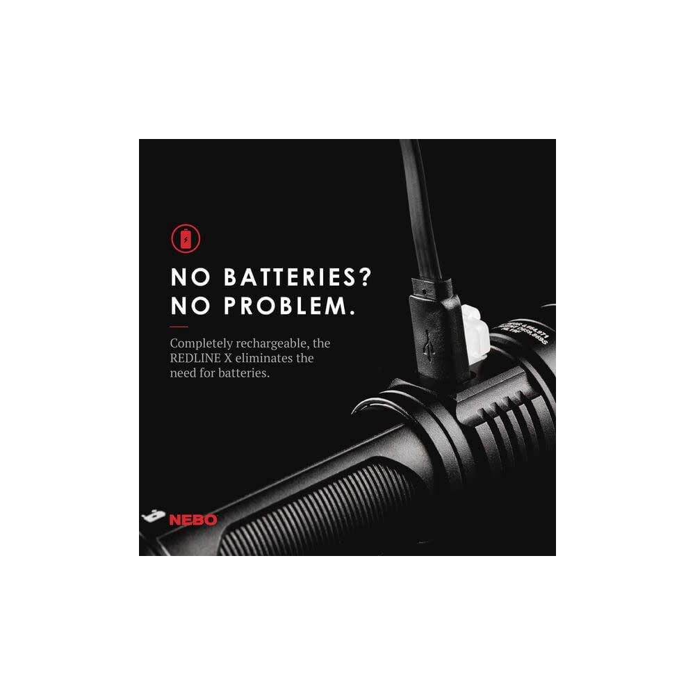 NEBO Redline X 1800 Lumen Rechargeable LED Flashlight