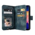 thumbnail image 4 of Funda de cuero multifuncional con cremallera y ranura para tarjetas para Samsung Galaxy A10, 4 of 4