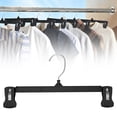 thumbnail image 2 of Pants Hangers with Clips,Heavy Duty Black Skirt Hangers 12 Inch,Adjustable Metal Clips,Space-Saving for Women Men Jeans Shorts Trousers Dorm Bedroom Home Clothes Closet Organizers & Storage(Black), 2 of 9