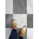 thumbnail image 3 of Baldosas FloorPops x Chris Loves Julia Bonneville, mármol gris y blanco, 30,48 x 30,48 cm, 3 of 6