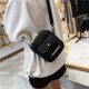 thumbnail image 4 of Bolso bandolera pequeño de lona para mujer, color sólido, para teléfono móvil (negro), 4 of 5