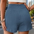 thumbnail image 2 of Pants for Women Trendy Casual Summer Textured Solid Color Skirt Shorts Fashion forward Breathable Skort for Daily Wear Trousers, 2 of 4