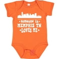thumbnail image 3 of Inktastic Memphis Tennessee Someone Loves Me Skyline Boys or Girls Baby Bodysuit, 3 of 5