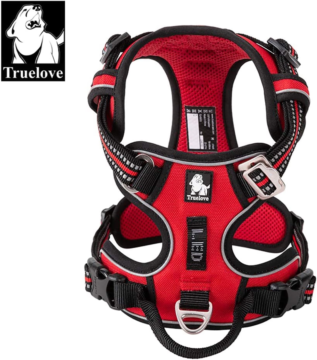 TRUE LOVE Reflective Dog Harness No Pull Nylon Adjustable Pet Harness TLH56512