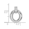thumbnail image 4 of Sterling Silver Rhodium Plated CZ Pendant QP5155, 4 of 4