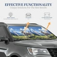 thumbnail image 4 of Bingfone Blue Sky Dog Windshield Sun Shade 2-Piece Foldable Car Front Window Sunshade for Most Sedans SUV Truck - Small, 4 of 7