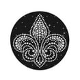 thumbnail image 2 of SIDONKU 60 inch Round Beach Towel Blanket Rhinestone Applique Crystal Studs Embellishment for Beautiful Fleur De Travel Circle Circular Towels Mat Tapestry Beach Throw, 2 of 2