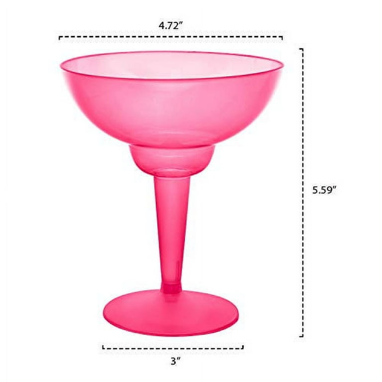 BruMate MargTini 10oz Martini / Margarita Tumbler Neon Pink 10 oz. - Cheers  Wines and Spirits
