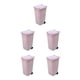 thumbnail image 2 of Advancent Cubos de basura con ruedas de amplia aplicación: construcción resistente para un bote de basura de escritorio fácil de limpiar, rosa Type2 NO2, 2 of 6