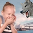 thumbnail image 3 of Marioneta de mano Gemini&Genius Animal de goma blanda para niños Wolf, 3 of 6