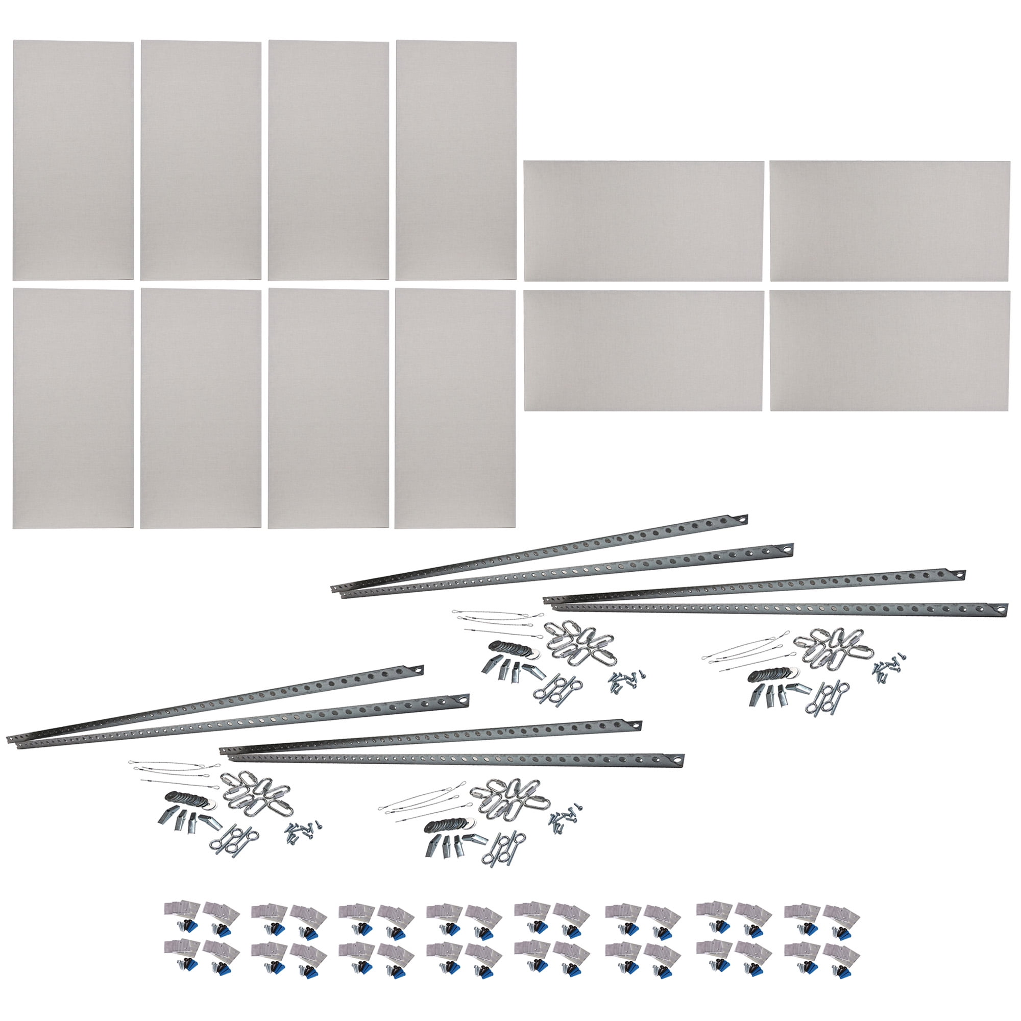 ATS Acoustics Home Office Residential Acoustic Treatment Room Kit Sound Absorbing Acoustic Panel 12 Pack for 250-380 Sq Ft (Linen)