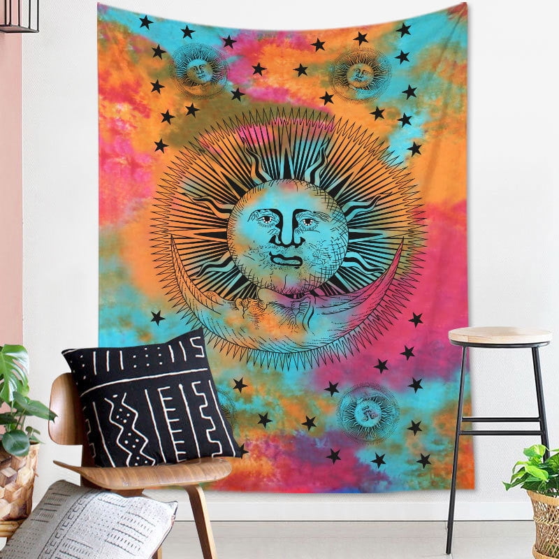Handmade tie dye tapestry sale