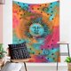 thumbnail image 3 of Sun Moon Stars Tie Dye Mandala Tapiz Hippie Hippy Celestial Wall Hanging Indian Trippy Bohemian Tapices (Multi, 60 X 78 Inch (150 X 200 Cms) Fokelyi CZJJ-ST126, 3 of 5