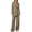 Beige, variant on Women Suits 2 Piece Set Business Casual Dressy Oversized Blazer Jacket Wide Leg Pantsuits Formal Outfits (2XL, Pink)