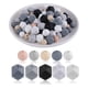 thumbnail image 1 of Cuentas de Silicona Redondas y Hexagonales de 100 Piezas, Kit de FabricacióN a Granel de Cuentas de Silicona para , JoyeríA, FabricacióN de Manualidades DIY, 1 of 5