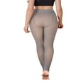 thumbnail image 7 of 2 Pack Fleece Lined Tights Women Fake Translucent Sheer Warm Pantyhose Leggings Thermal Thick Tights for Dresses (Free Size, Gray|90g), 7 of 7