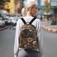 thumbnail image 7 of FORMRS Mini Backpack Purse for Women Travel Daypack Casual Shoulder Bag, Dark Floral Pattern, 7 of 7