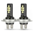 thumbnail image 1 of 2X H7 LED Headlight Bulbs Kit 6000K 220W Super White Bulbs, 1 of 5