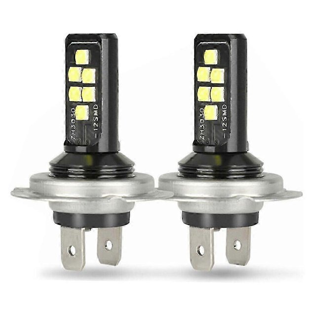 2X H7 LED Headlight Bulbs Kit 6000K 220W Super White Bulbs