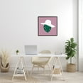 thumbnail image 2 of Stupell Industries Tropical Look Fashion Monstera Leaf Floppy Hat Abstract Painting Black Framed Art Print Wall Art, 24 x 24, 2 of 7