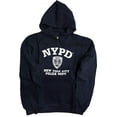 thumbnail image 2 of NYPD Hoodie White Print Officially Licensed Sweatshirt Navy Blue Medium, Nav..., 2 of 3