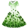 thumbnail image 2 of Girls' Dresses St. Patrick's Day Pricess Dresses Turndown Collar Casual A Line Dress for Girls Size 5-14, 2 of 6